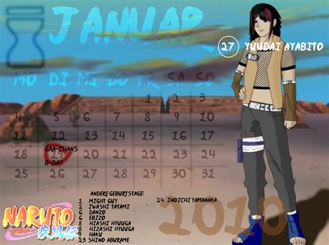 My Naruto Calendar January Re By Anjastella On Deviantart