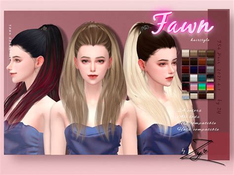 The Sims Resource Fawn Hairstylezy