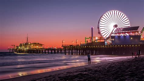 Santa Monica Pier Summer Sunset Photograph By Dee Potter Pixels