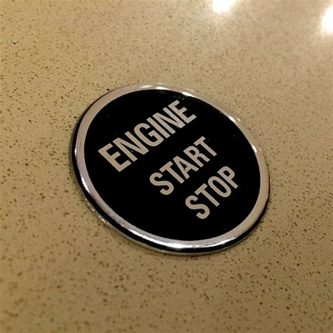 Engine Start Stop Sticker Domed Resin Gel Decal Badge