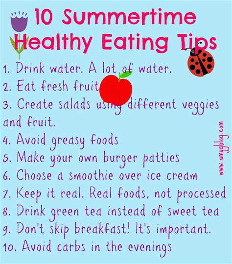 10 Healthy Eating Tips this Summer | Healthy eating tips, Healthy