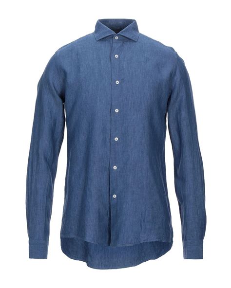 Emanuel Ungaro Shirt In Blue For Men Lyst