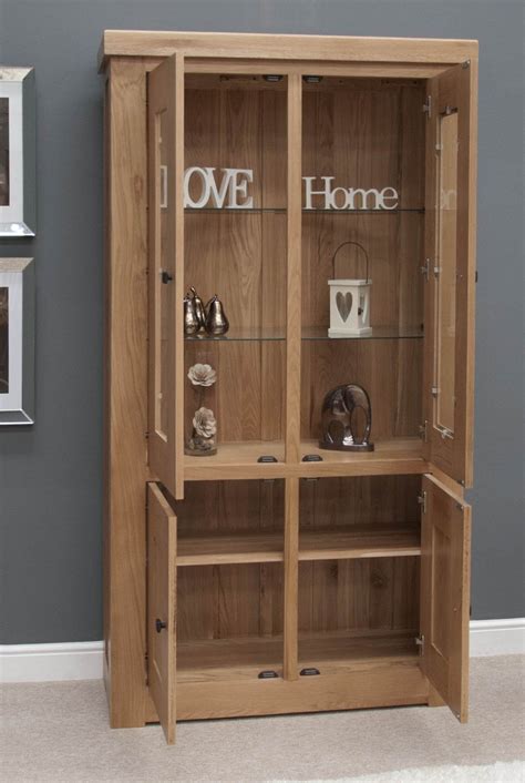 Homestyle Bordeaux Oak Glazed Display Cabinet Casamo Love Your Home