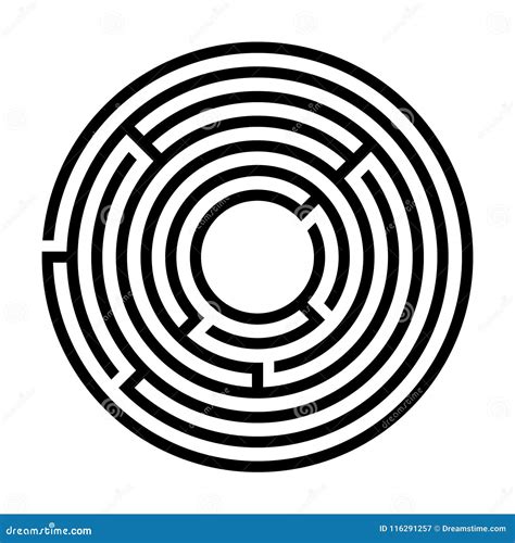 Maze Labyrinth Icon Stock Vector Illustration Of Discovery 116291257