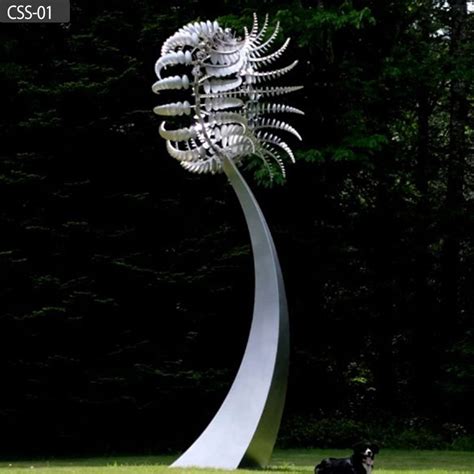 Large Size Stainless Steel Outdoor Kinetic Sculptures For Sale Css 01