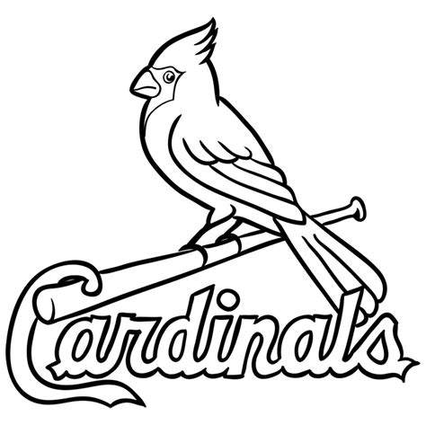 St Louis Cardinals Coloring Pages Printable Coloring Pages