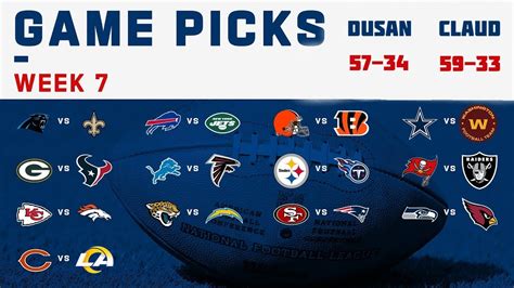 Week 7 Nfl Picks And Predictions Youtube