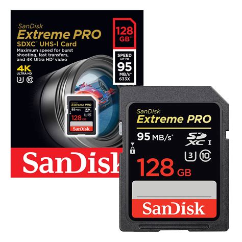 The extreme plus a2 128gb microsd card was tested in usb 3.1 and 3.0 card readers. 128GB Sandisk Extreme Pro SD SDXC UHS-I Memory Card 95MB/s 128GB 619659121792 | eBay