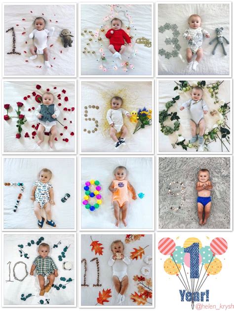 Monthly Baby Pictures Photo Props And Ideas For Monthly Baby Updates