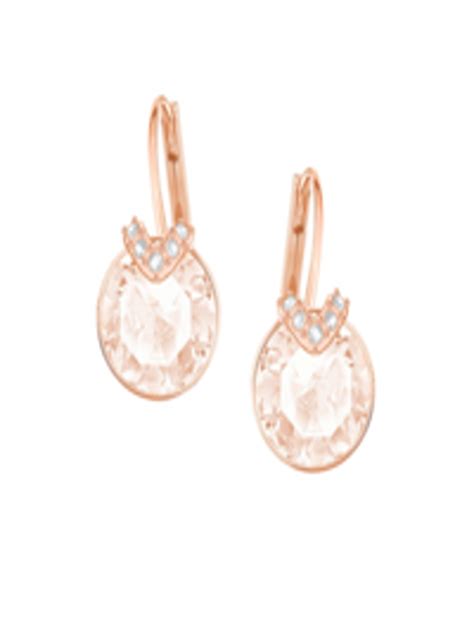 Buy Swarovski Rose Gold Plated Bella V Pierced Earrings Earrings For Women 11445432 Myntra