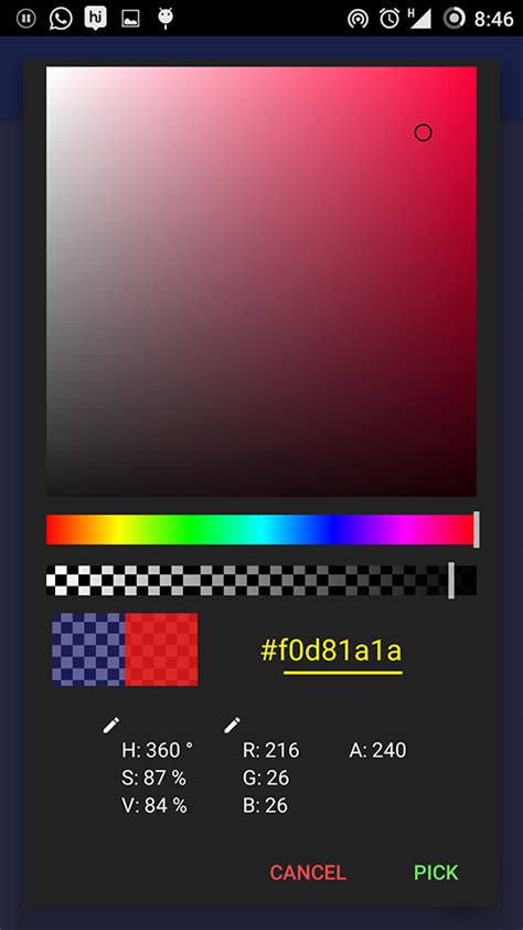 The Android Arsenal Color Pickers Androidphotoshopcolorpicker