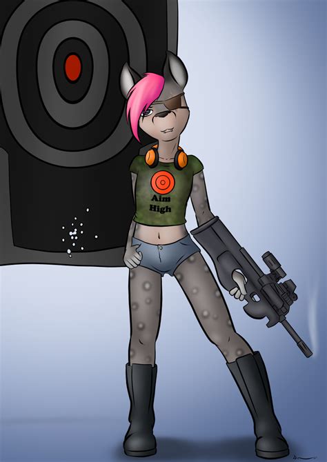 Commission Lil Loli At The Range By Danaume