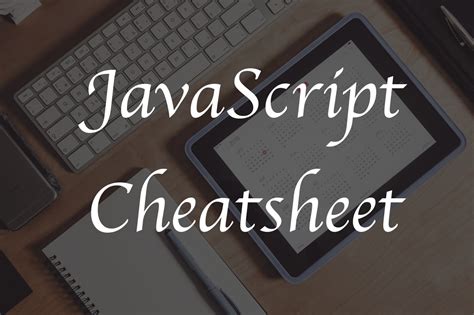 The Ultimate JavaScript Cheat Sheet Codementor