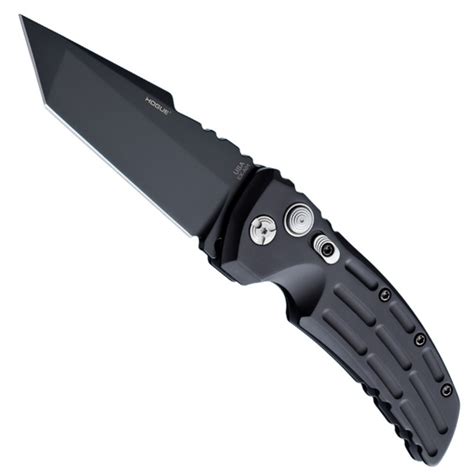 Hogue Knives Ex01 Auto Knife Tanto Black Aluminum Handle