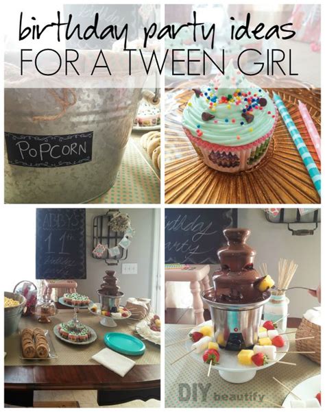 Birthday Party Ideas For A Tween Girl Diy Beautify Creating Beauty