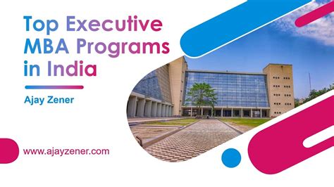 Best Executive Mba Programs In India One Year Mba In B Schools