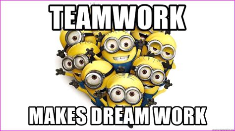 Teamwork Meme Minions
