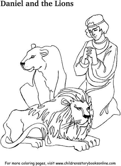 In the bible, delilah orders a servant to cut samson's hair, to take away his great strength. daniel and the lions den coloring page | Your browser does ...