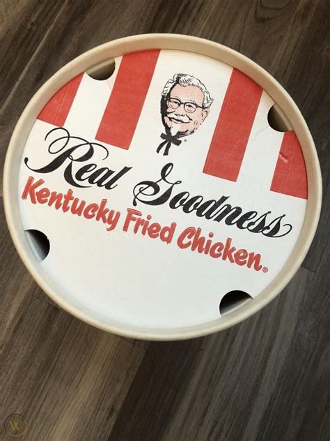 Rare Vintage Kfc Colonel Sanders Bucket Kentucky Fried Chicken