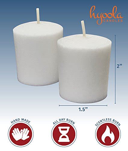 White Votive Candles 25 Pack Unscented Extra Long 24 Hour Burn