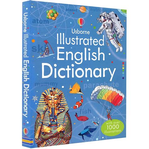 Usborne Illustrated English Dictionary Children Learning Words Book