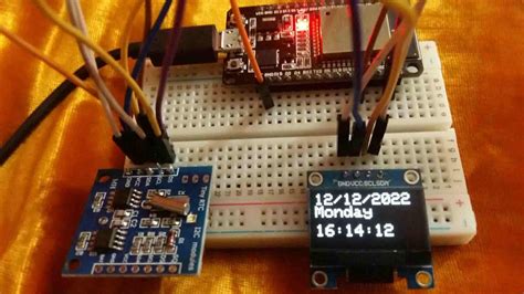 Esp32 Real Time Clock Rtc Using Ds1307 Module And Display On Oled