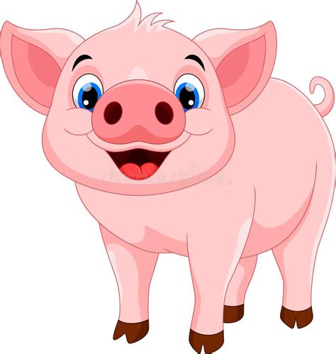 Cute Pig Cartoon Stock Illustration Illustration Of
