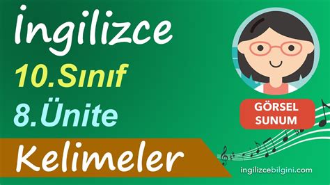 İngilizce 10.Sınıf 8.Ünite Kelimeler (Vocabulary) - YouTube