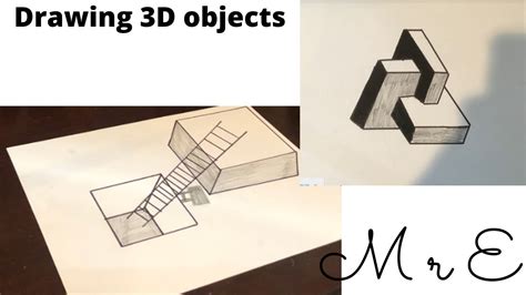 Drawing 3d Objects Youtube