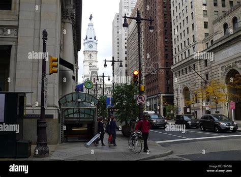 South Broad Street And City Hall In Philadelphia Stock Photo Alamy