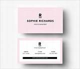 Pink Business Card Template Pictures