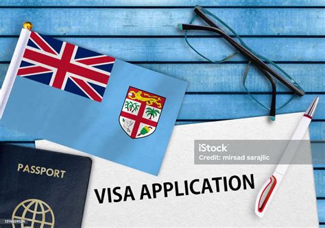 Fiji Visa Application Form Stock Photo Download Image Now Agreement