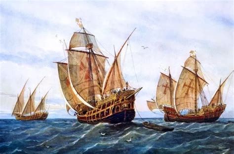 Christopher Columbus Ships The Niña The Pinta And The Santa Maria