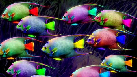 Colorful Fish Sea Fish Ocean Creatures Underwater Creatures