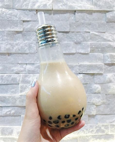 Light Bulb Bubble Tea I Was De Lighted When I Saw That This Fairly