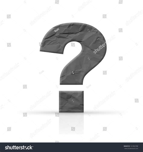Question Mark Red Wrinkled Paper Texture Stock Photo Edit Now 161892788