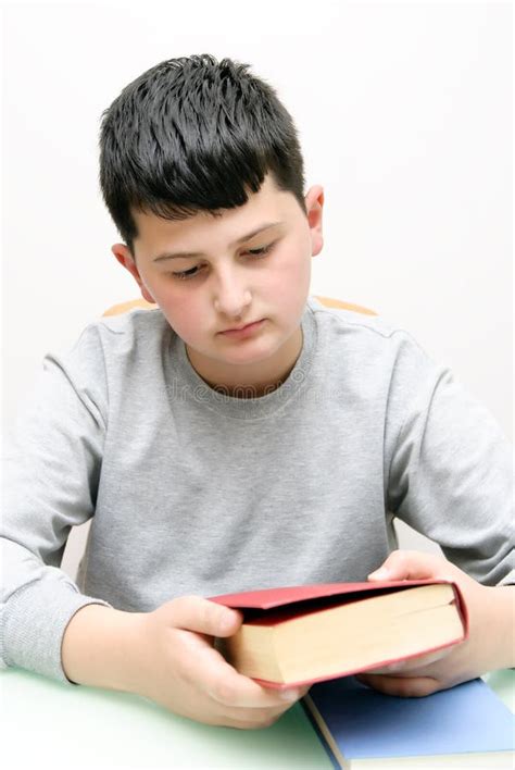 Boy With A Book Stock Photo Image Of Literature Caucasian 41392038