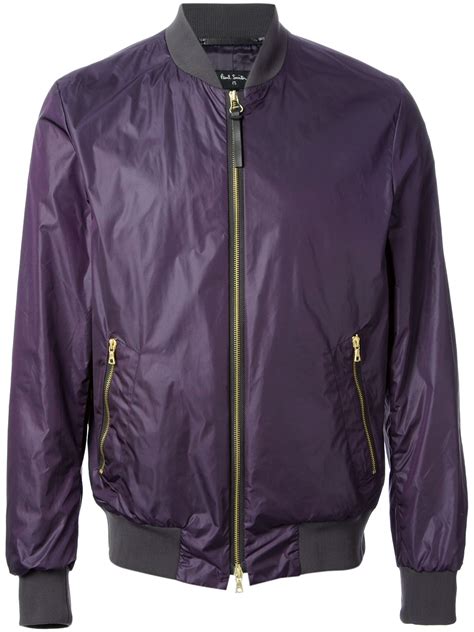 Lyst Ps By Paul Smith Classic Bomber Jacket In Purple For Men