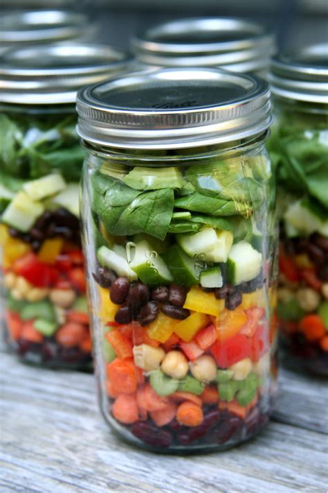 High Protein Mason Jar Salads Popsugar Fitness