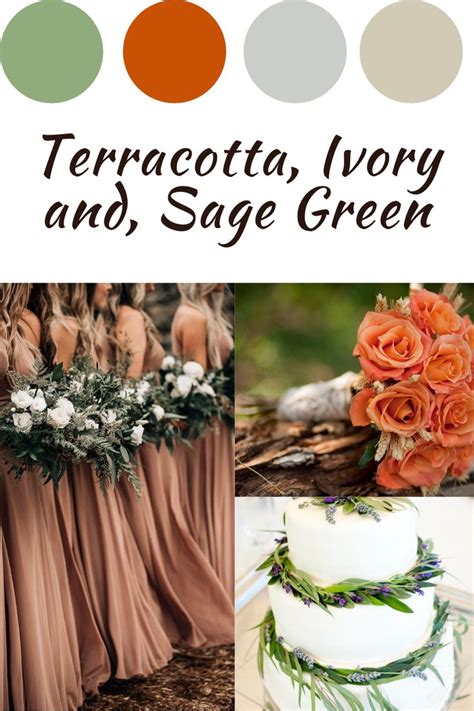 Terracotta And Sage Green Wedding Inspiration Wedding Color Schemes