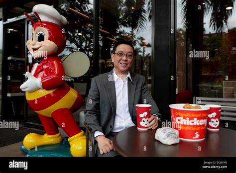 Ernesto Tanmantiong President And Ceo Of Jollibee Foods Corp Poses