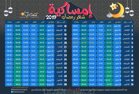 اوقات الصلاة في القاهرة ٢٠٢١. صور امساكية رمضان 2019 القاهرة وكل البلاد العربية | مصراوى ...