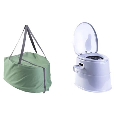 Folding Portable Travel Toilet For Camping And Hiking With Travel Bag