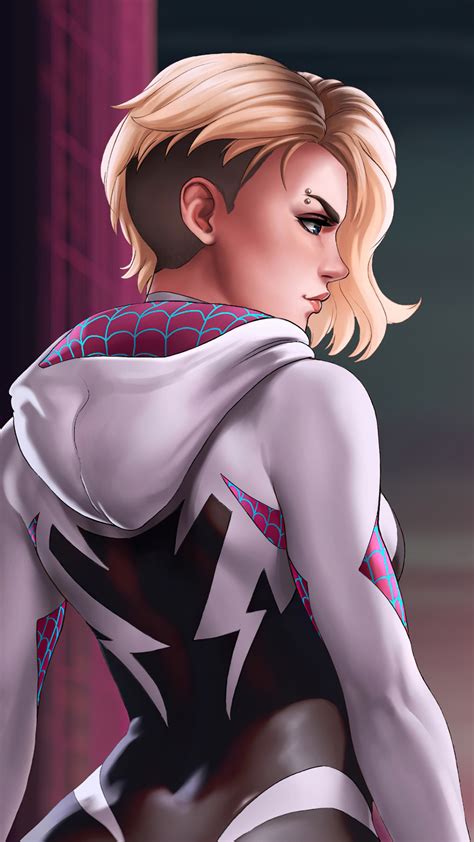 Gwen Stacy Spiderman Superheroes Artist Artwork Digital Art Hd