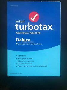 2017 Turbotax Deluxe With State Uidas