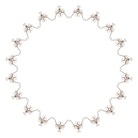 Decorative Circle Frame Png And Svg Design For T Shirts