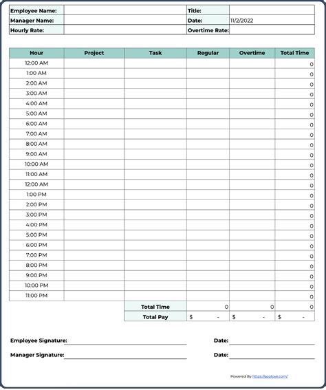 Timesheet Excel Templates