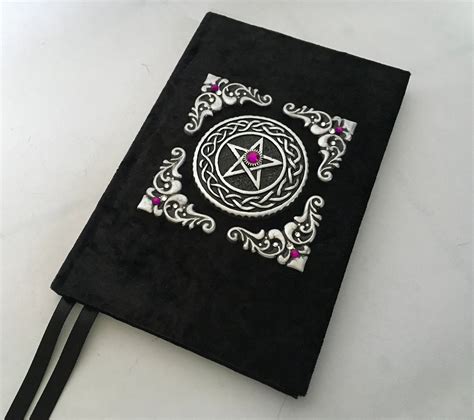 Witches Accessory Wiccan Journal Blank Book Of Shadows Etsy Book Of