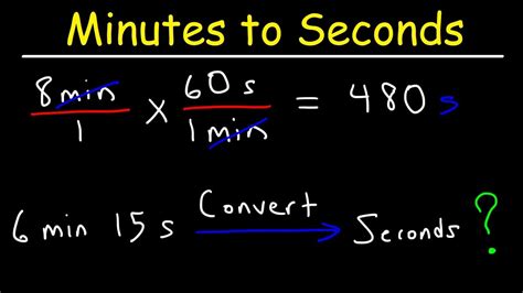 Converting Minutes To Seconds And Seconds To Minutes Youtube