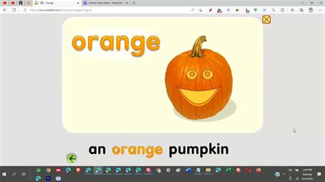 Orange Colors By Starfall Youtube